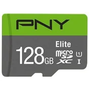 PNY 128GB microSDXC Elite Class 10 UHS-I V10 A1 + adapter P-SDU128V11100EL-GE