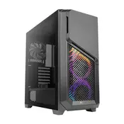 Ohišje  Antec DP502 Flux Dark Phantom ATX USB 3.0 - stranica: kaljeno steklo, 5x ventilator (3x RGB)