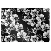 Decormat Podloga za zaščito tal Rože negativno 140x100 cm 15 cm