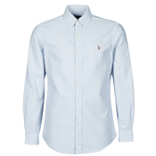 Polo Ralph Lauren  Srajce z dolgimi rokavi CHEMISE AJUSTEE EN OXFORD COL BOUTONNE  LOGO PONY PLAYER MULTICO  Modra