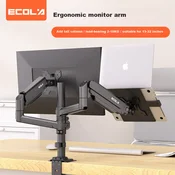 Ecola Stalak za monitor sa dvostrukim nosacem F42BK, Podesiv, Crni