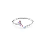 Swarovski Zapestnica  svetlo modra / lila / staro roza / srebrna