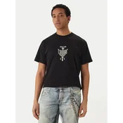 Versace Jeans Majica 80GAHT14 Črna Regular Fit