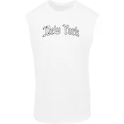 Mens tank top New York white