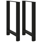 Noge za barski stol Crne 2 kom 60 x (90-91) cm Celik