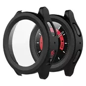 Ovitek z zaščito zaslona Techsuit Defense360 Pro za Samsung Galaxy Watch5 Pro - črn