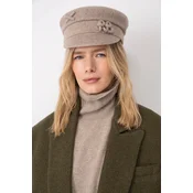 RUSLAN BAGINSKIY baretka s šiltom ženska z volno Wool-blend Baker Boy Cap