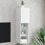 TV ormarici s LED svjetlima 2 kom bijeli 30,5x30x102 cm