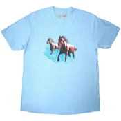 Bob Seger Horses (Back Print) Light Blue M Majica