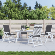 VIDAXL Blazine za vrtne stole 4 kosi antracitne barve 120x50x4 cm