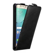 Cadorabo Cadorabo Ohišje, združljivo z Samsung Galaxy S6 EDGE PLUS v nočna črna - Zaščitni ovitek v obliki flipa z magnetnim zapiranjem, (20564408)