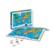 Sentosphére Puzzle 100 kosov - Iskanje in najdi - Zemljevid živali