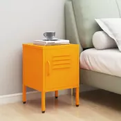 Vidaxl vidaXL Nočna omarica rumena 35x35x51 cm jeklo