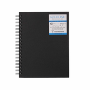 Clairefontaine blok Goldline spiralni, 17,8 x 25,4 cm, 40 listni, 250 g