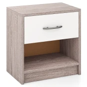 COSTWAY Nočna omarica s predalom Nočna omarica 38,5 x 28 x 40,5 cm, (5000006595)