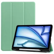 GS Ovitek za iPad Air 11 M4 2026/M3 2025/M2 2024, Smartcase z držalom za pisalo, zelen