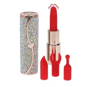 Gardj Europe Sparkle – vibrator v obliki šminke s 4 nastavki – mavričen