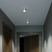 Top Light Puk! 80 Ena LED stropna točka, mat leča, krom - Dnevna soba/jedilnica - Sodobni - Kovina