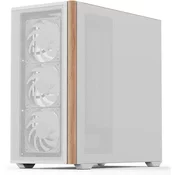 AeroCool D301A Mini Tower ohišje za PC, micro-ATX, belo, leseno