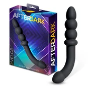 AfterDark Velor Double Anal Massager Silicone Black