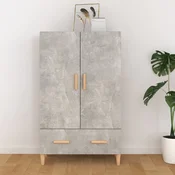 Vidaxl vidaXL Visoka omarica betonsko siva 70x31x115 cm