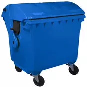 Plasticni kontejner 1100l sa polukružnim poklopcem plava 5015-11