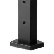 VEVOR Stolpec za ograjo s kablom horizontalna luknja stolpec za ograjo na terasi 1067x25x51 cm črn