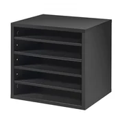 VEVOR Organizator za literaturo 5 predelkov 35.5x30.5x33 cm črn