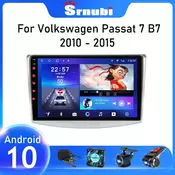 Srnubi Android 10 Car Radio For VW Volkswagen Passat 7 B7 CC 2010 – 2015 Multimedia Video Player 2 Din DVD Head unit speakers