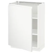 METOD Podni element s policama, bela/Voxtorp matirano bela, 60x37 cm