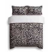 Črna enojna posteljnina 200x140 cm Zebra – Mijolnir