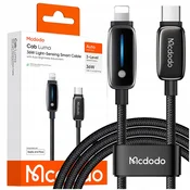 Mcdodo POLNILNI KABEL MCDODO USB-C ZA IPHONE LIGHTNING FAST CHARGING 1M LED