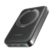 Joyroom Magnetni brezžični powerbank Joyroom JR-PBM12 22,5 W z držalom (črn)