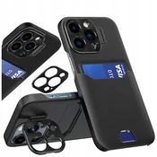 1 to 3 Hurtel Usnjen Ovitek Stoječ Za Iphone 14 Pro Max Z Ovitkom In Stojalom