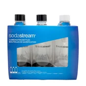 SodaStream PET Bottle Universal 3×1 L – univerzalne plastenke, črno-bela (2260525)