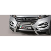 Misutonida Bull Bar O76mm inox srebrni za Hyundai Tucson 2015-2017 s EU certifikatom