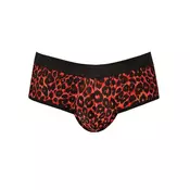 Muške sexy bikini gace Tribal Jock, Crveno-crne