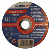 125x1mm rezalni list za kotni brusilnik za jeklo | DEDRA - Dedra