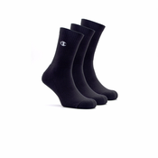 CHAMPION NOGAVICE SNEAKER 3 pack, (CH133U03_02_BLACK-39-41)