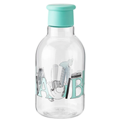 Steklenica za vodo MOOMIN ABC 500 ml, turkizna, tritan, RIG-TIG