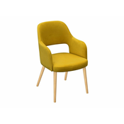 Stol Sparks 198 (Magic Velvet 2234 Bukev) Bukev, 86x56x49cm, Blago, Les, Naslonjala za roke