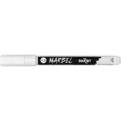 Darwi Marbel Marker pero 0,7 mm White N°010 1 kos