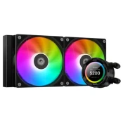 ID-Cooling vodno hlajenje za CPU - Space SL240 XE (25dB; maks. 129,39 m3/h; 2x12cm, A-RGB LED, črn)
