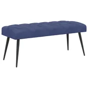 Vidaxl Klop s gumbnim oblazinjenjem Policijska modra 110 x 40 x 46 cm