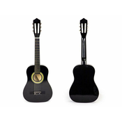 ECO TOYS Velika drvena gitara za decu crna