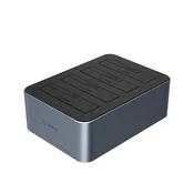 Orico 6646C3-C Priklopna postaja za kloniranje brez povezave za 4 x 2,5/3,5 SATA HDD/SSD - siva