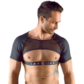 Svenjoyment Open Chest Crop Top with Short Sleeves 2161893 Black L