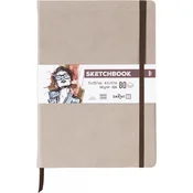 Skicirka DARWI Taupe A4 140 g 80 listov
