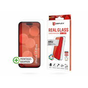 Zaštitno staklo Displex Real Glass 2D + prozirna maskica za iPhone 15 Plus