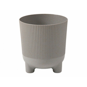 Pokrov za cvetlične lončke ARIA JUMPER ECO WOOD plastika d14x15cm